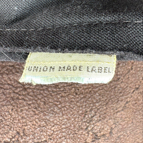 Vintage 60s Union Made Dark Brown Genuine Fur Coat Unlined Mid Length Sz M L