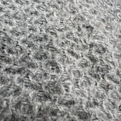 Anthropologie Gray Textured Chunky Knit Mock Neck Pullover Sweater Women's S