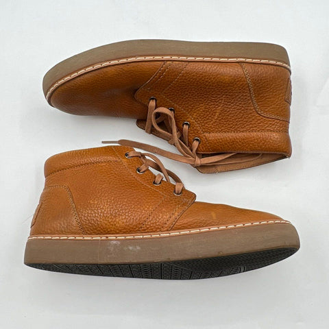 UGG Freamon Brown Pebble Leather Chukka Sneakers Size 8