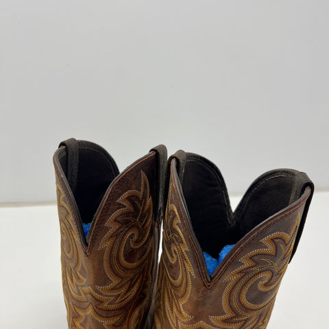 Rocky Long Range RWST1867C Steel Toe Western Work Boots Brown Orange Size 11 M