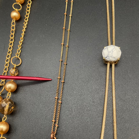 Fashion Costume Jewelry Necklace Lot of 9 Alexa's Angels Statement Tassel Boho