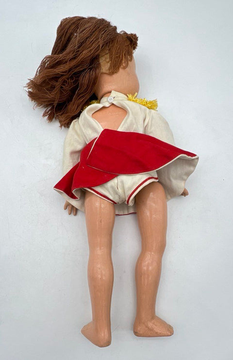 Vintage Effanbee 18 Inch Majorette Doll Red White Composition