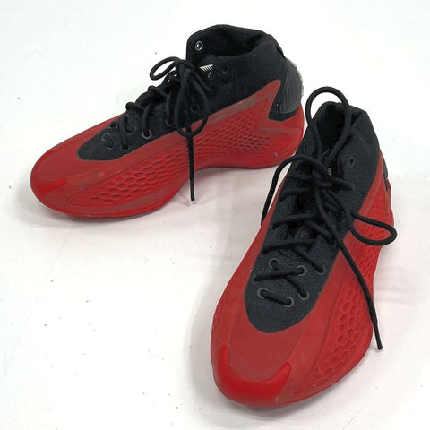 Adidas Exhibit A Victory Crimson Red Black Basketball Shoes Youth Size 5