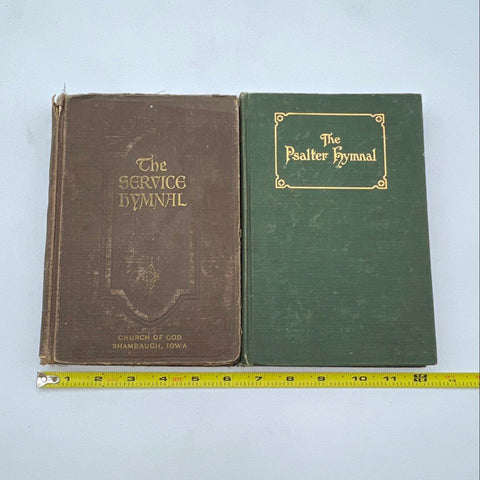 Vintage Religious Hymnal Lot 2 The Service Hymnal 1946 & The Psalter Hymnal