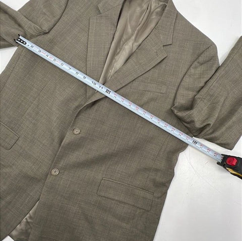 Austin Reed & Nino Cerruti Men's Suit Coat Blazer Lot 2 Wool Tan Gray Sz 48L