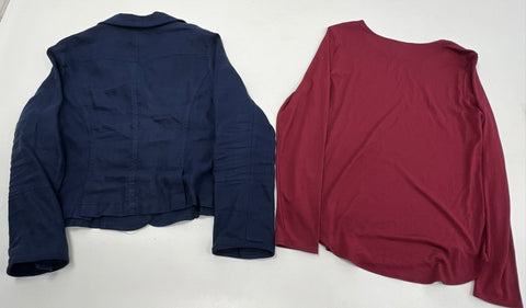 Eileen Fisher T Tahari Cupio Women's Tops Lot Blouse Blazer Hoodie Sz L XL NWT