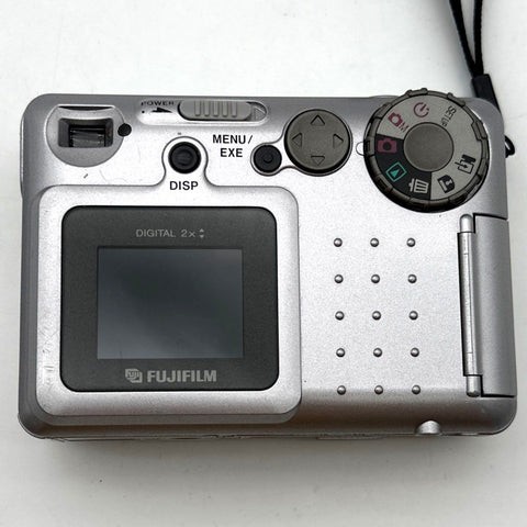 Vintage Fujifilm MX-1200 1.3MP Digital Point & Shoot Camera Silver With Case