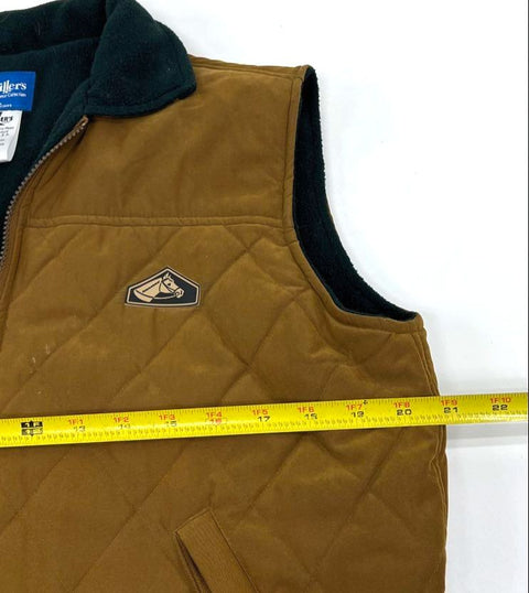 Miller's Lot of 2 Women's Green Brown Vintage Y2K Quilted Equestrian Vest M