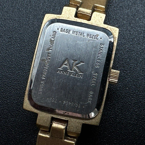 Anne Klein Vintage Ladies Watch Lot of 7 Gold Silver Tone Diamond Dial As-Is