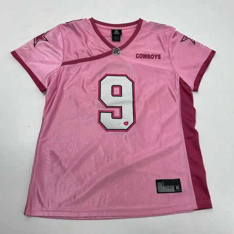 Reebok Womens Pink Dallas Cowboys Tony Romo #9 Stitched NFL Jersey XL