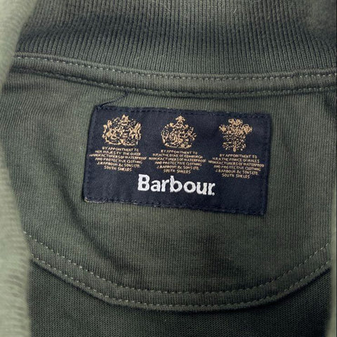 Barbour Green Orange Vintage Y2K Polo Team Colorblock Rugby Shirt Men's XL