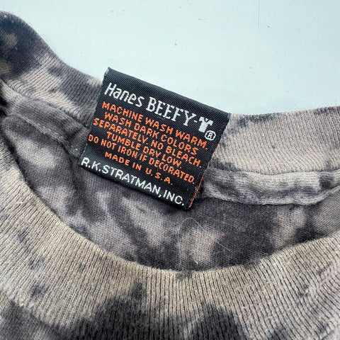 Vintage 90s Harley-Davidson Engine Tie Dye T-Shirt Single Stitch USA Sz M