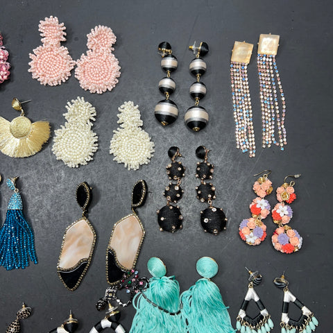 Lot of Baublebar & Others Statement Dangling Earrings