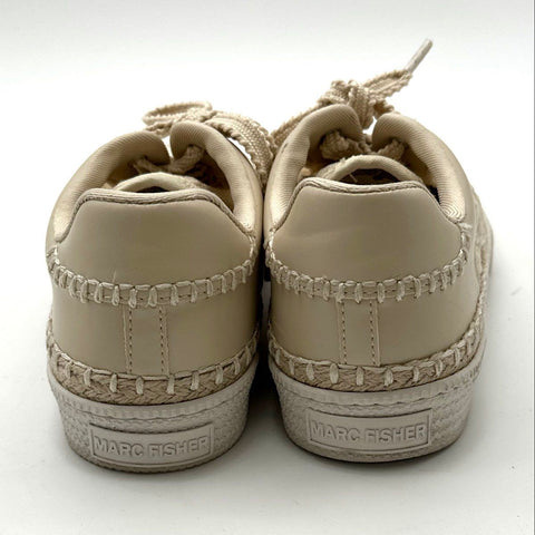 Marc Fisher Spryng Cream Floral Lace Low Top Platform Sneakers Women's Size 8.5