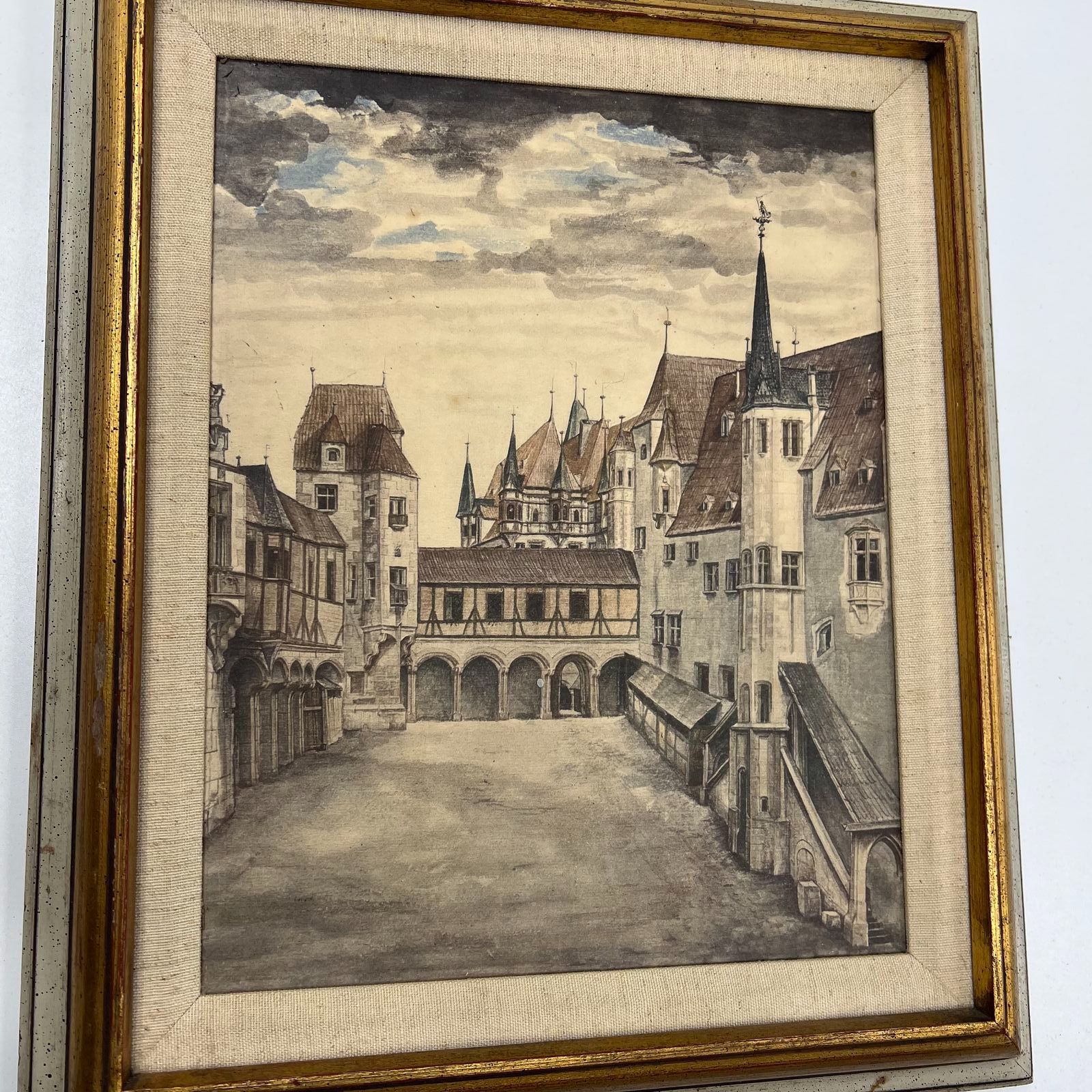 Vintage Castle Innsbruck Albrecht Durer Framed Print 17x14"