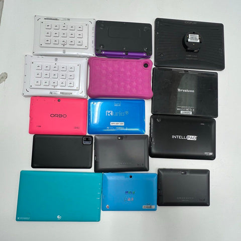 Lot of 14 Various Brand Tablets For Parts or Repair AS-IS Untested