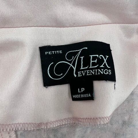 NWT Alex Evenings Pink Glitter 2-Piece Jacket Shell Top Set Women's Petite L