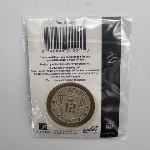 NFL Football Medallion Lot 2005 Superstars Brady Manning Favre 3 Coins New