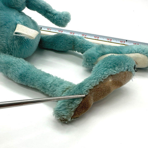 Vintage Foofur Plush Blue Dog Hanna-Barbera 1986 Stuffed Toy 20 Inch Floppy