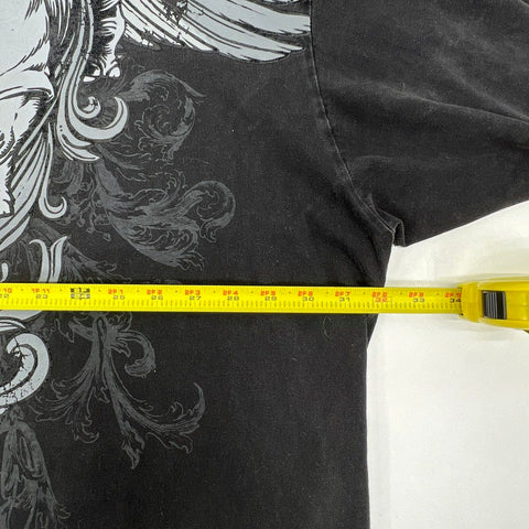 Y2K Ecko Unltd Men's Polo Shirt Black Graphic Rhino Raw & Uncut Size 5XB