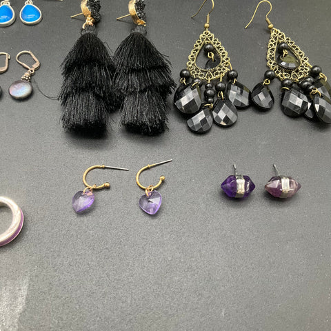 Wearable Statement Earrings Jewelry Lot 30 Pairs Boho Beaded Tassel Filigree