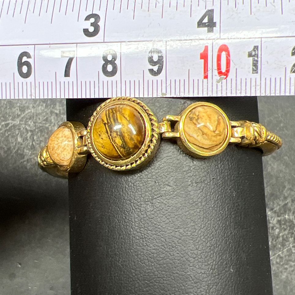 Roman Tiger's Eye/Brown Labradorite & Other Stone Bracelet