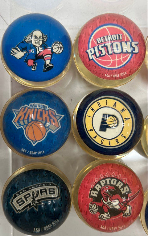 NBA Basketball Bouncy Ball Lot A&A Superballs 11 Pieces 2014