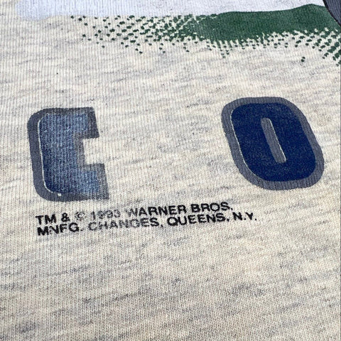 Vintage 1993 Looney Tunes Dallas Cowboys T-Shirt Single Stitch Changes Sz L