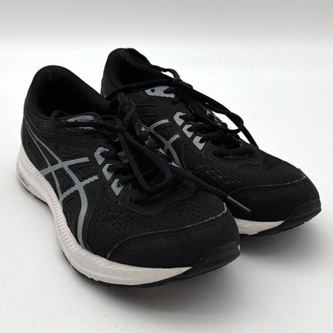 Asics Gel-Contend 8 Black White Women's Running Shoes Size 9