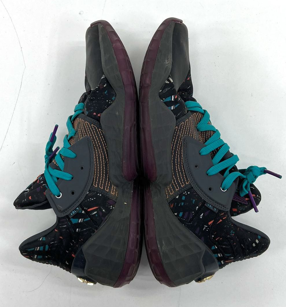 Adidas Harden Vol. 4 Black Multicolor Basketball Shoes Sneakers Mens Size 10.5