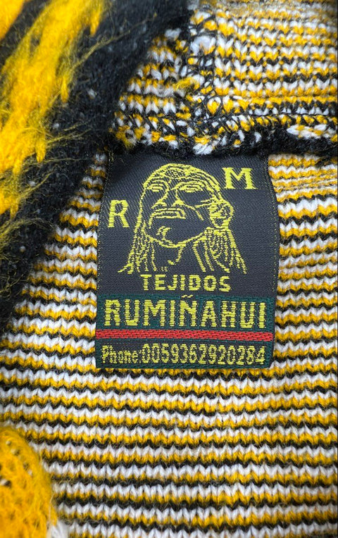 Vintage 90s Pittsburgh Steelers NFL Ruminahui Knit Hooded Jacket Full Zip Sz M