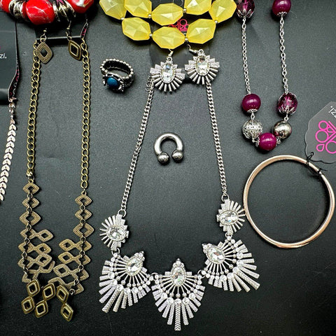 Paparazzi Jewelry Lot of 25+ Fashion Necklaces Earrings Bracelets Rings