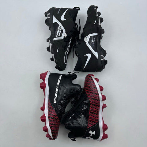Nike Alpha & Under Armour Youth Athletic Field Cleats Lot Size 4Y 4.5Y