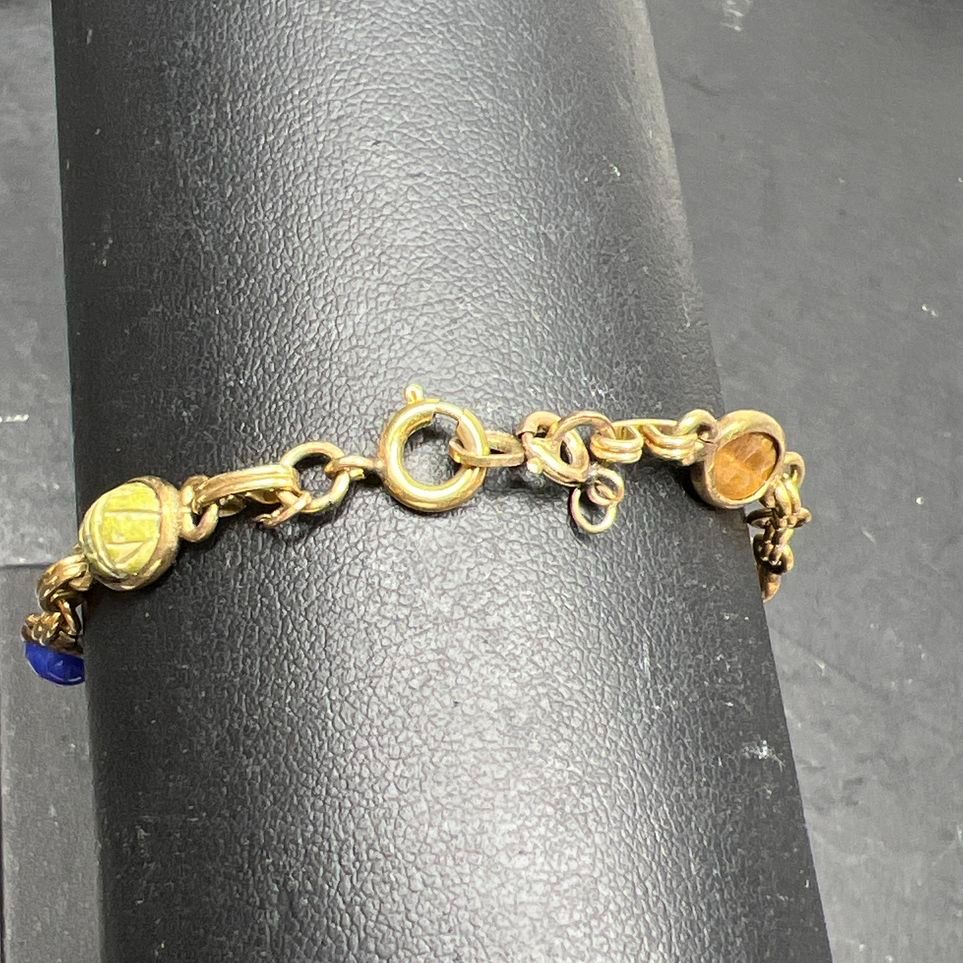 Atlas 1/20 12K Gold Filled Scarab Bracelet 6.17g