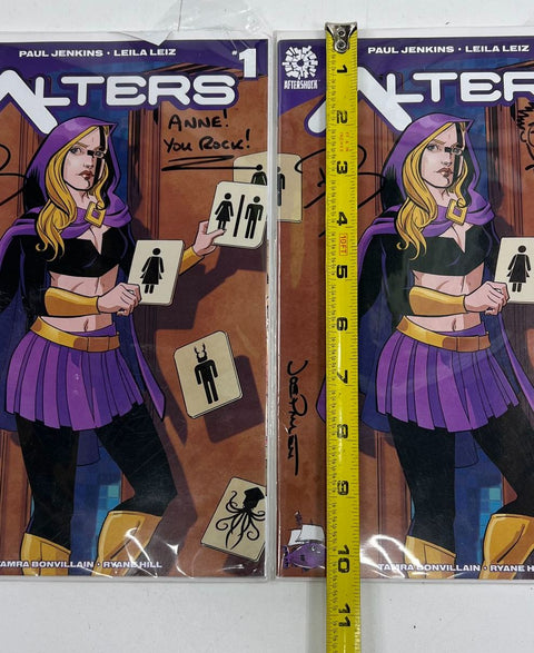 Alters #1 Ssalefish Exclusive Variant Lot (2) Aftershock Comics 2016 Autograph