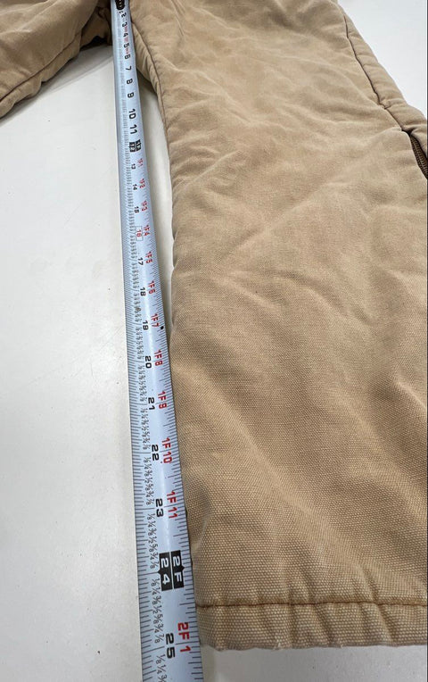 Vintage 90s Walls Blizzard Proof Insulated Coveralls Tan Made in USA Sz M Short