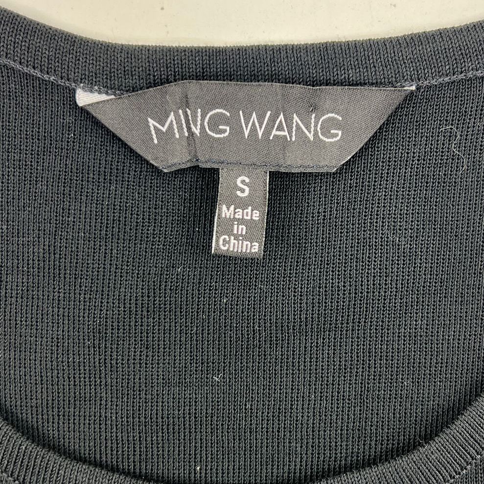 Women's Ming Wang Black Knit 90% Acrylic Pullover Tank Top - Size Small