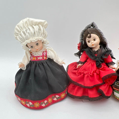 Madame Alexander Doll Lot International Folk Costume 4 Dolls Vintage