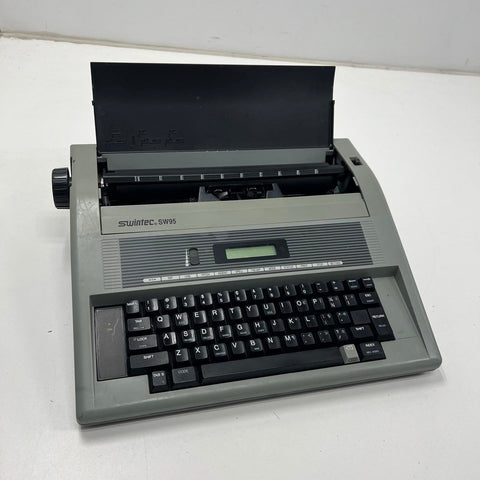 Vintage Swintec SW95 Electronic Portable Typewriter Gray
