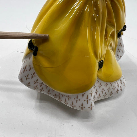 Royal Doulton The Last Waltz HN 2315 Figurine Bone China 1965 Yellow Dress 8"