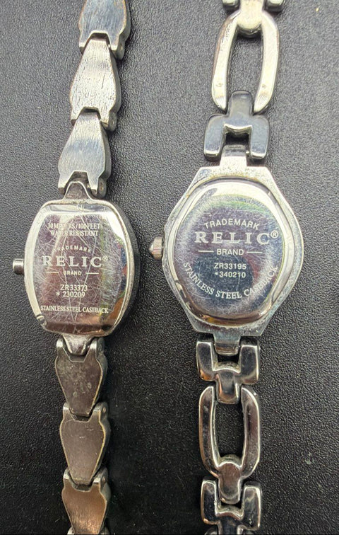 Relic Watch Lot of 4 Ladies Stainless Steel Two-Tone Chronograph Not Tested