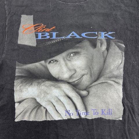 Vintage 1993 Clint Black No Time To Kill T-Shirt Single Stitch Giant Tultex XL