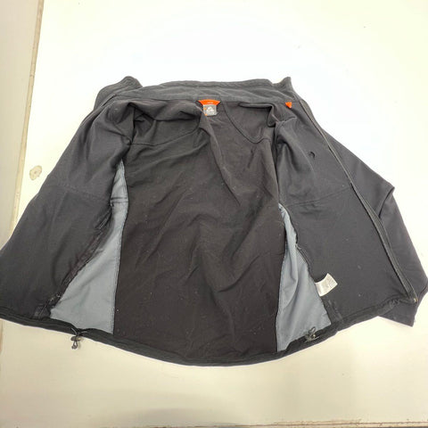 Vintage Y2K Nike ACG Men's Softshell Jacket Black Gray Full Zip Mock Neck M