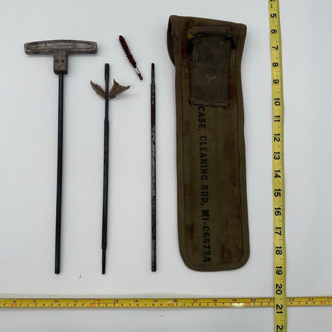 Vintage US Military M1 Garand Sectional Gun Cleaning Rod Set M1-C6573A Case