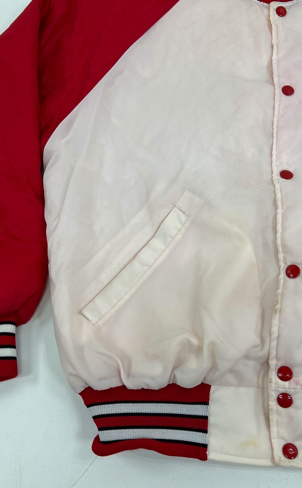 Vintage 80s Sable South Packers Football Varsity Jacket Quilted Lined USA Sz XL