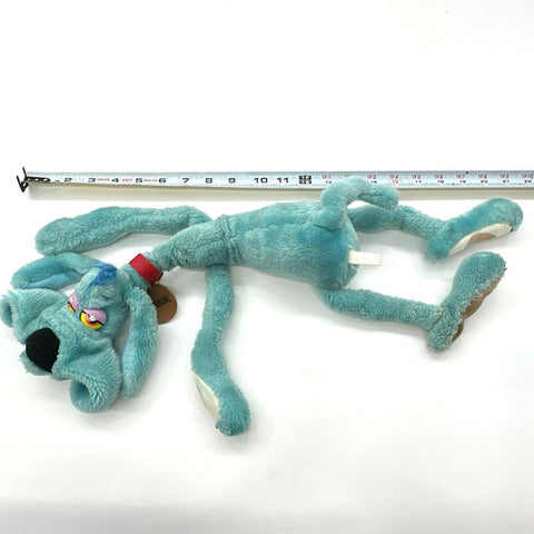 Vintage Foofur Plush Blue Dog Hanna-Barbera 1986 Stuffed Toy 20 Inch Floppy