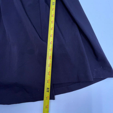 Diane Von Furstenberg Women's Bethania Dress Dark Gray Ruffle Tie Waist Sz 4