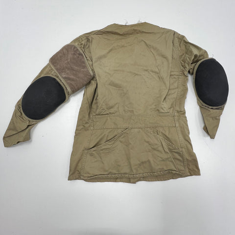 Vintage 60s 10-X Mfg Co Tan Suede Patch Shooting Hunting Jacket Men's 42