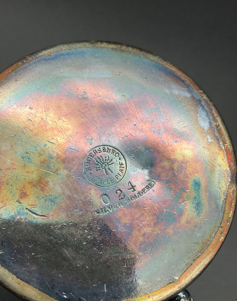 Antique Rogers & Bro Triple Plate 024 Silver Soldered Baby Cup Manuel