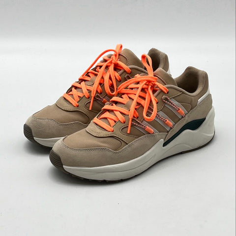 Adidas Yung-96 Chasm Savanna Cloud White Solar Orange Sneakers Men's Size 8